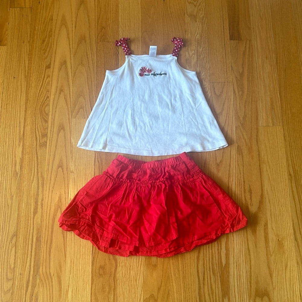 Gymboree tank top and skirt